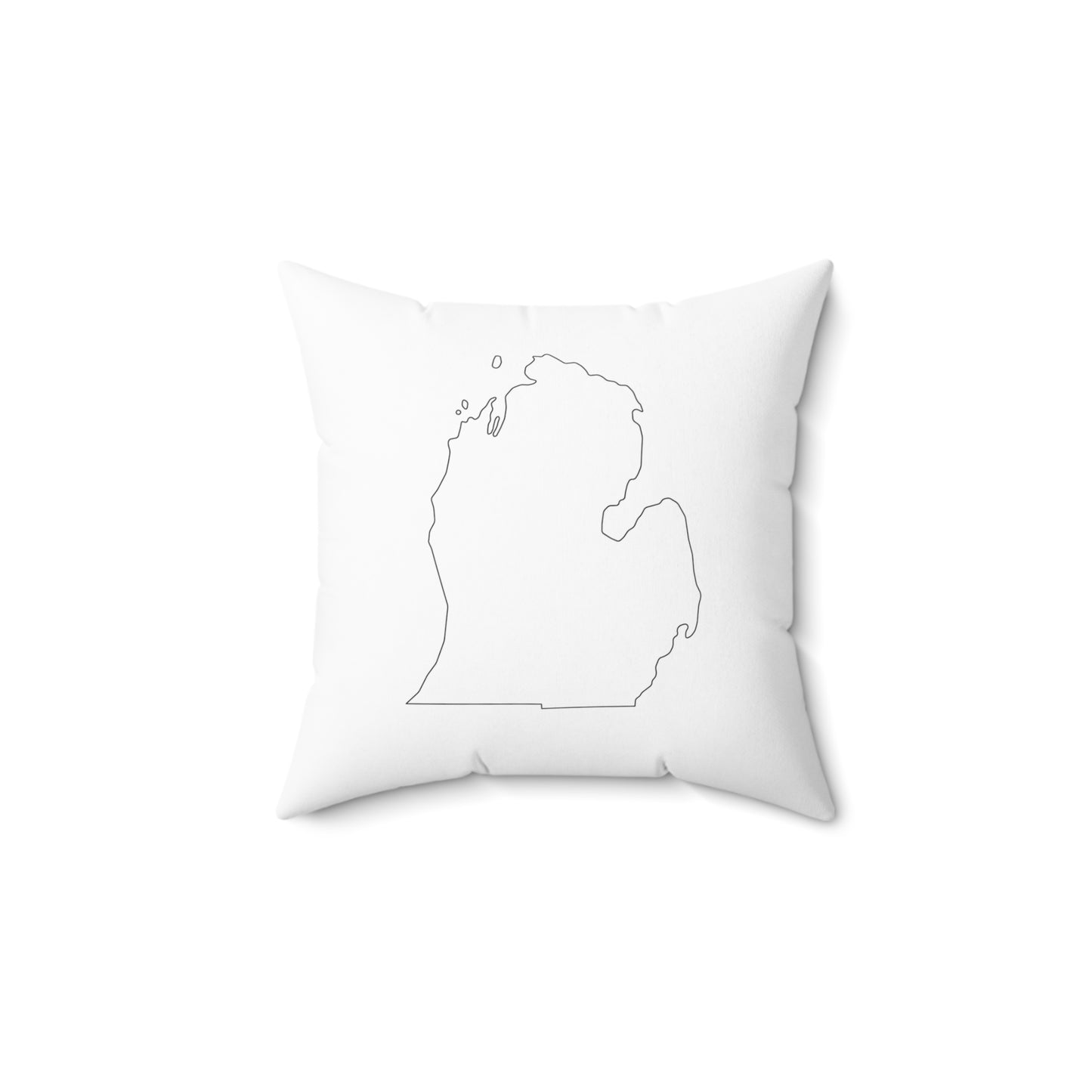 Two-sided Michigan Peninsulas Square Pillow
