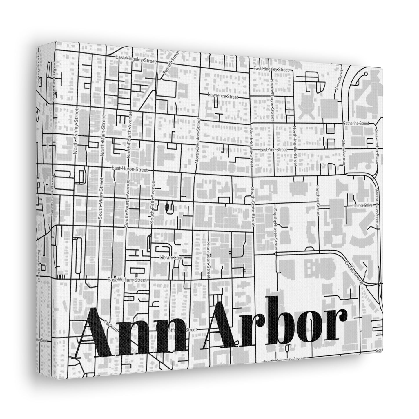 Ann Arbor (Downtown) Canvas
