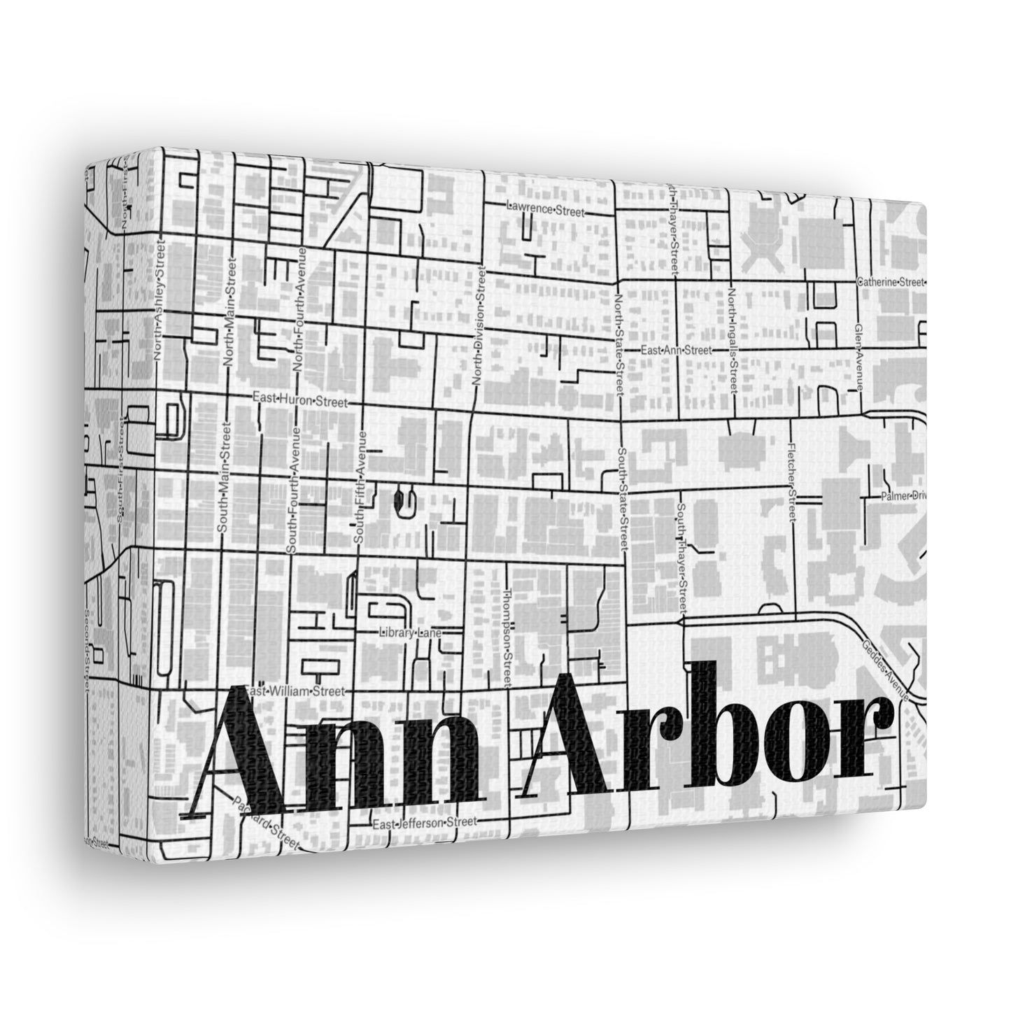Ann Arbor (Downtown) Canvas