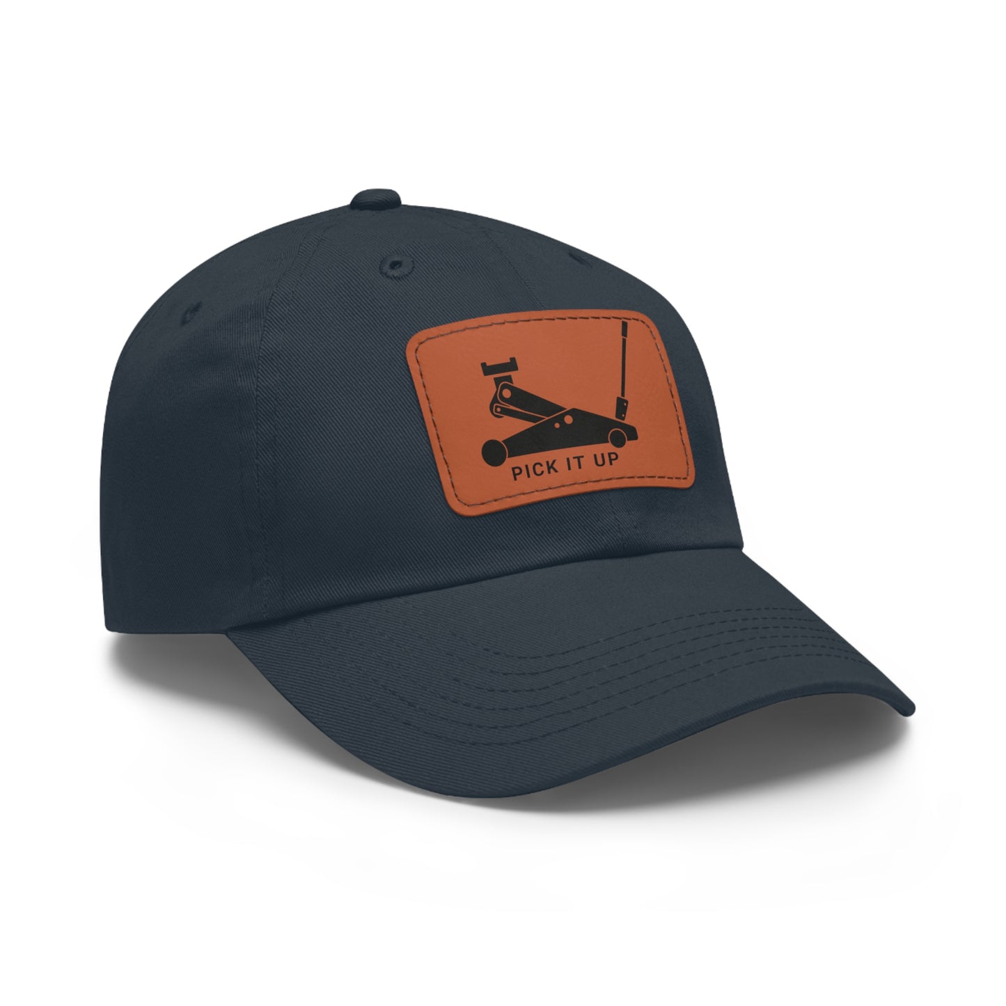"Pick it up" Dad Hat with Leather Patch