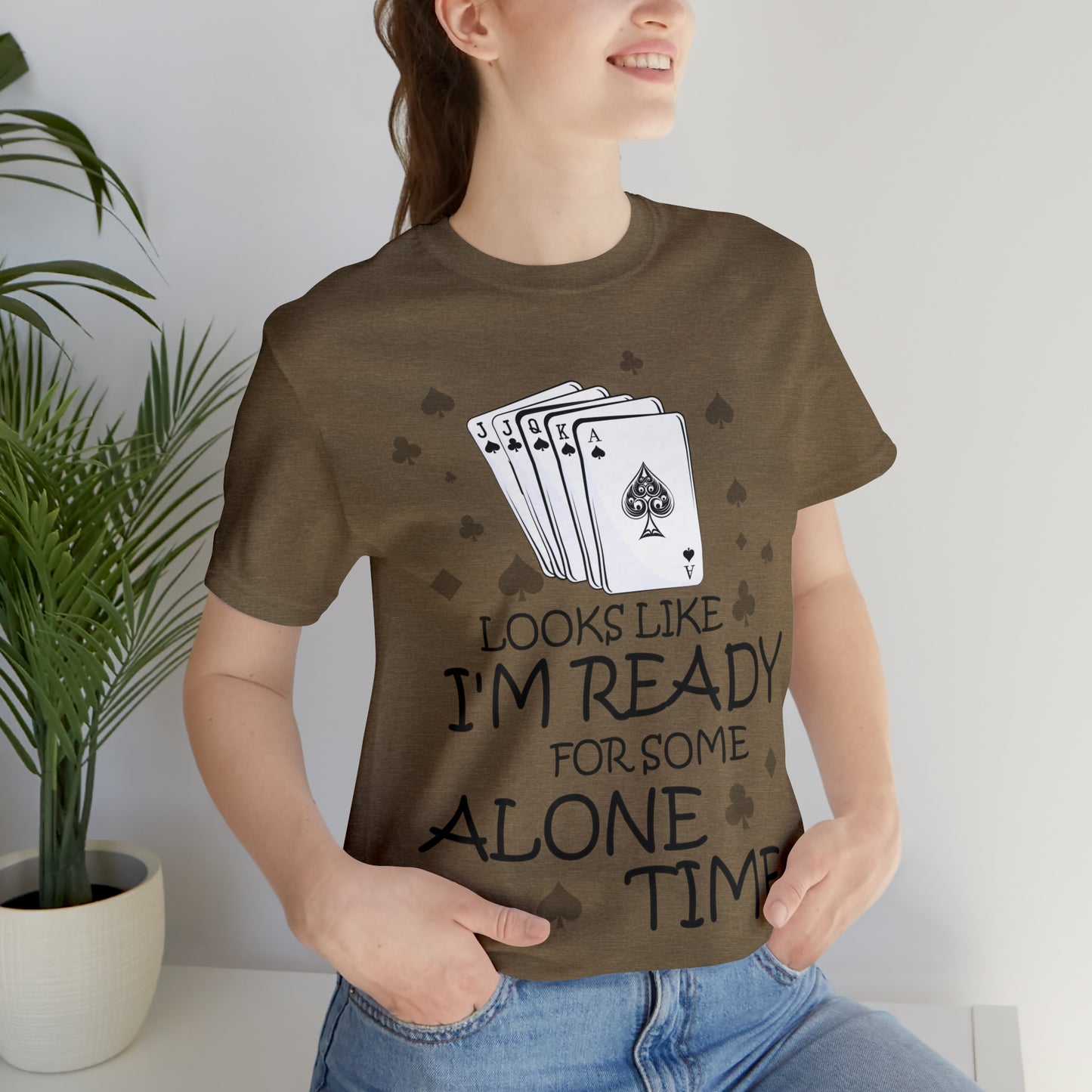 "Alone Time" Euchre Short Sleeve Tee