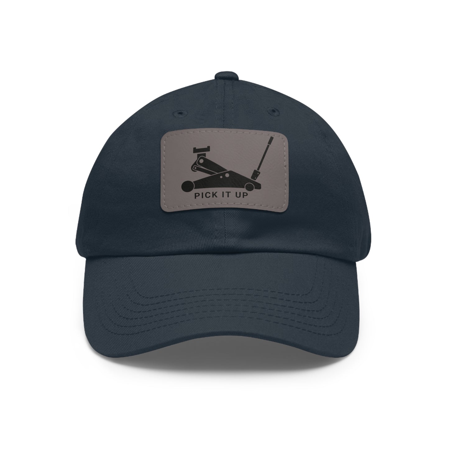 "Pick it up" Dad Hat with Leather Patch