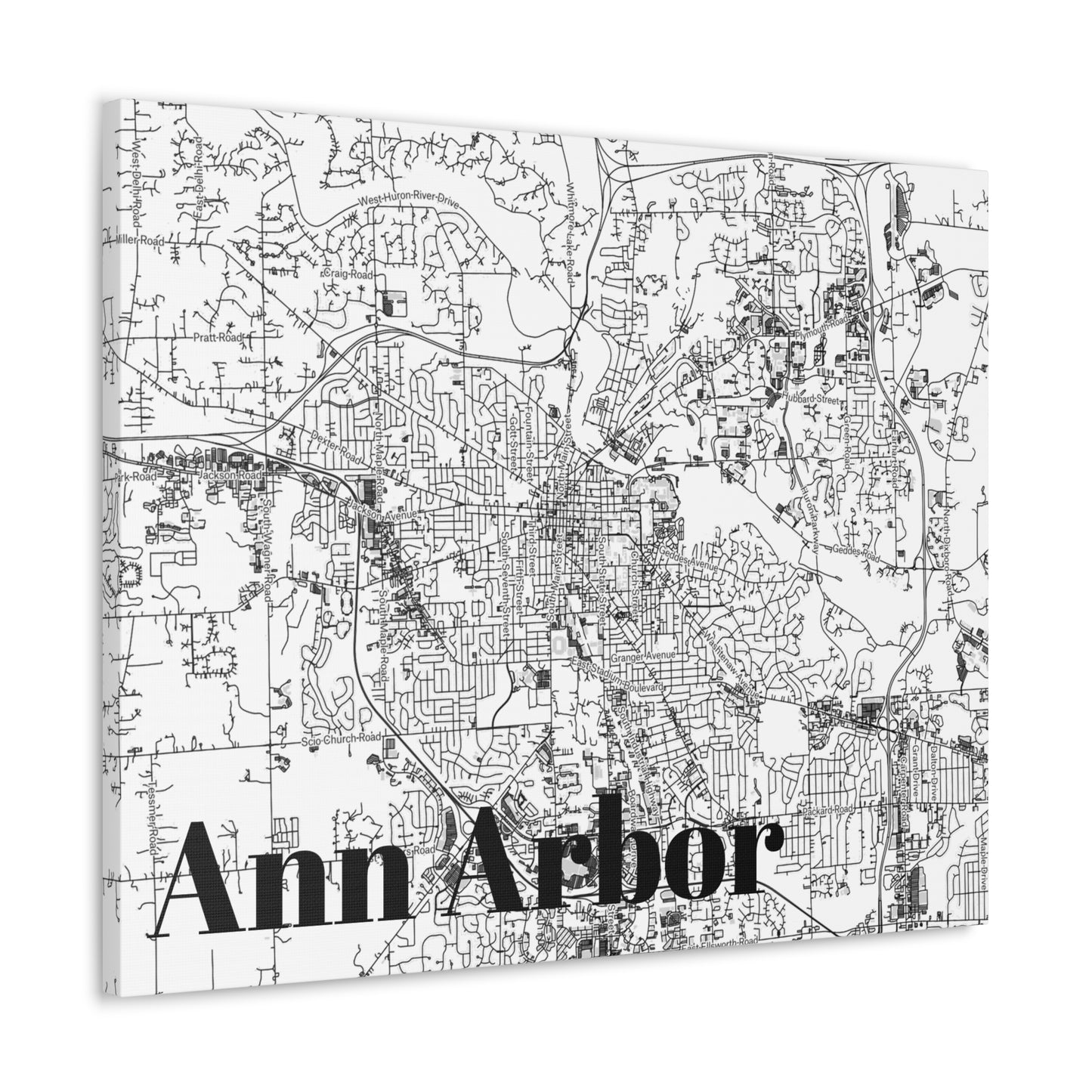 Ann Arbor (City) Canvas