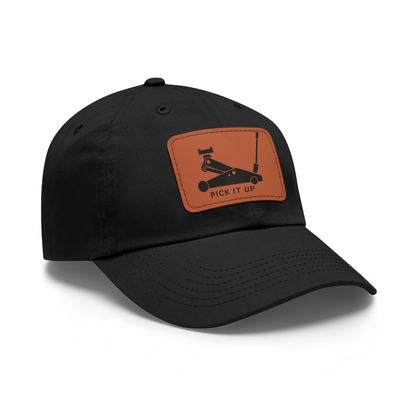 "Pick it up" Dad Hat with Leather Patch