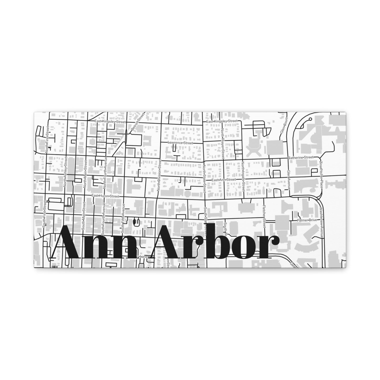 Ann Arbor (Downtown) Canvas