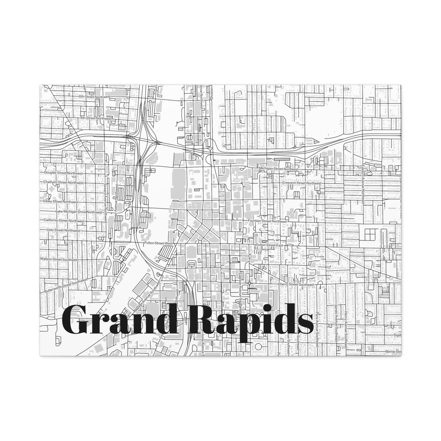 Grand Rapids (Downtown) Canvas