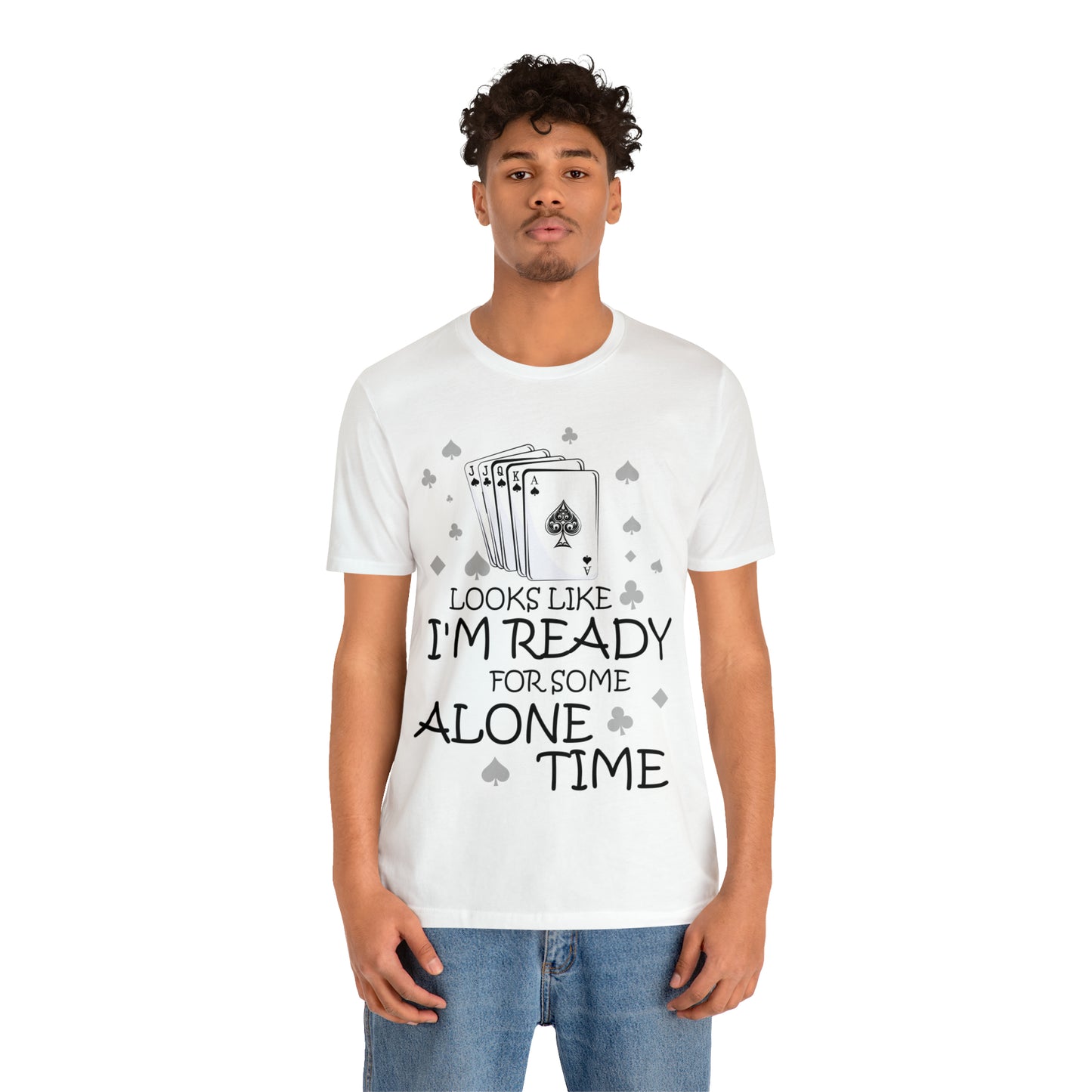 "Alone Time" Euchre Short Sleeve Tee
