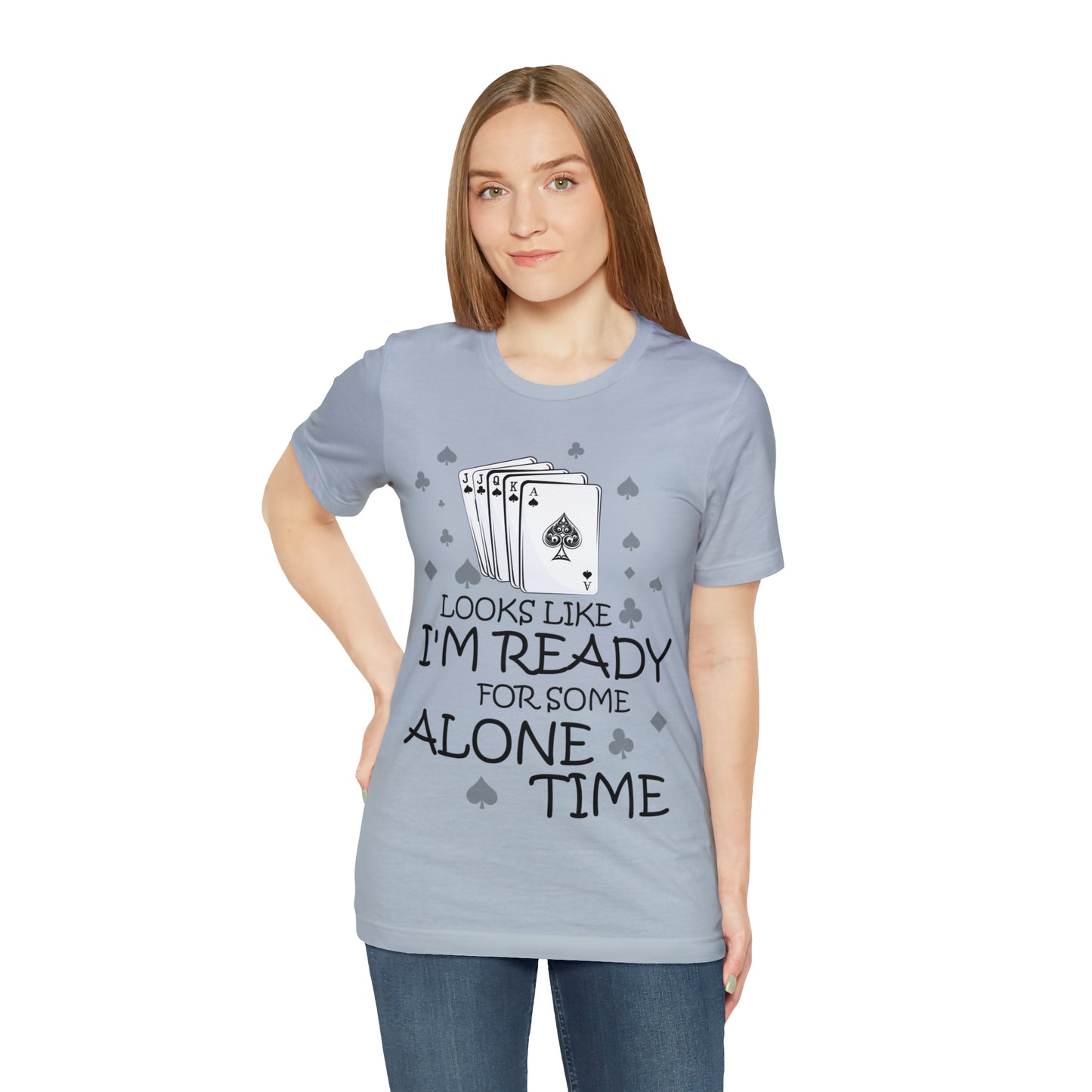 "Alone Time" Euchre Short Sleeve Tee