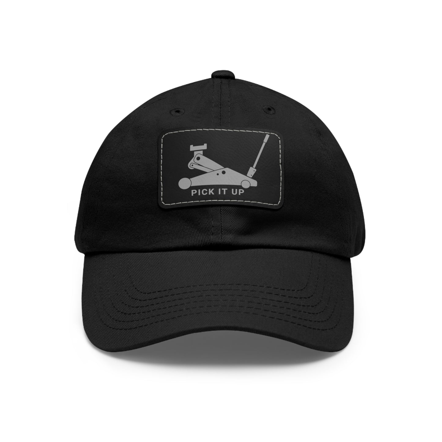 "Pick it up" Dad Hat with Leather Patch