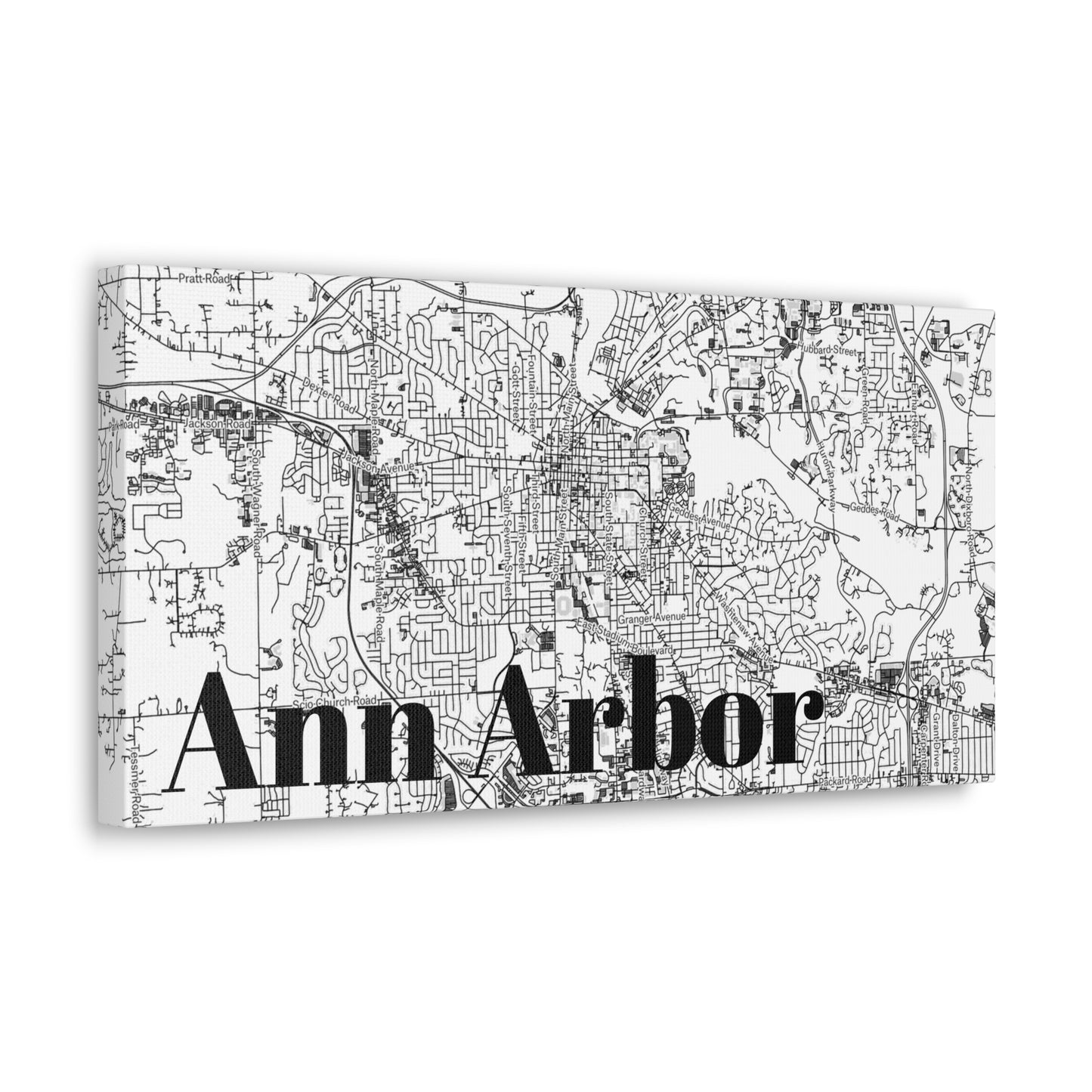 Ann Arbor (City) Canvas