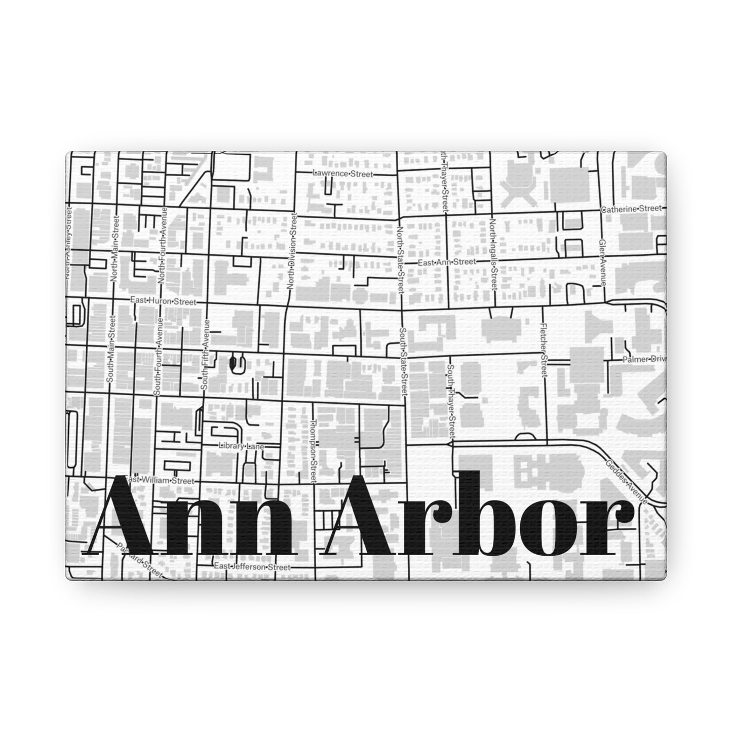 Ann Arbor (Downtown) Canvas