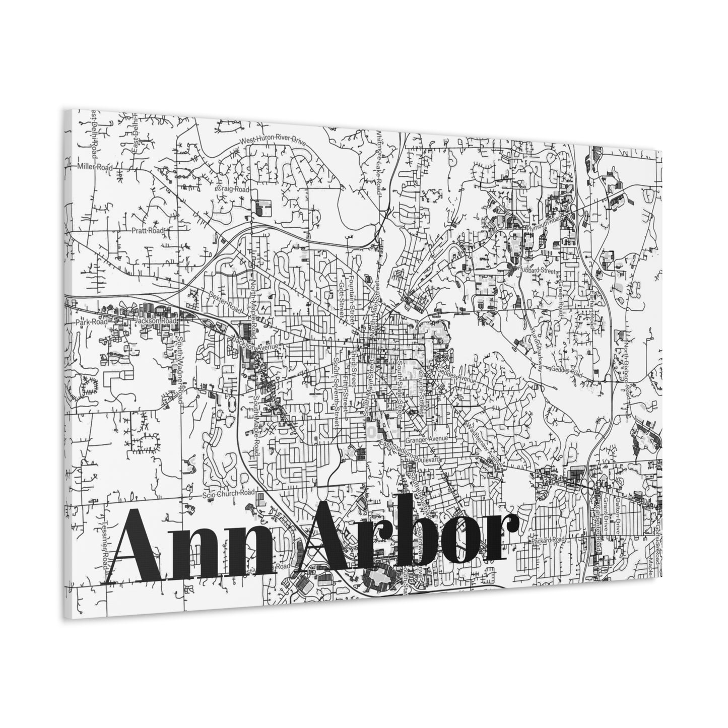 Ann Arbor (City) Canvas