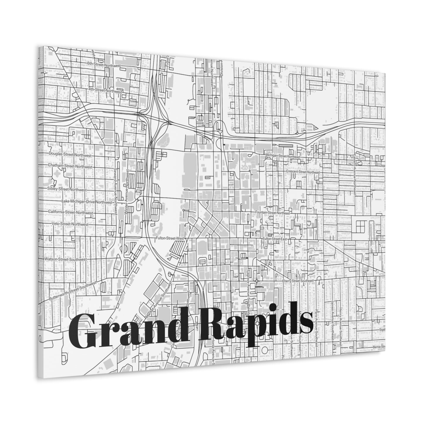 Grand Rapids (Downtown) Canvas