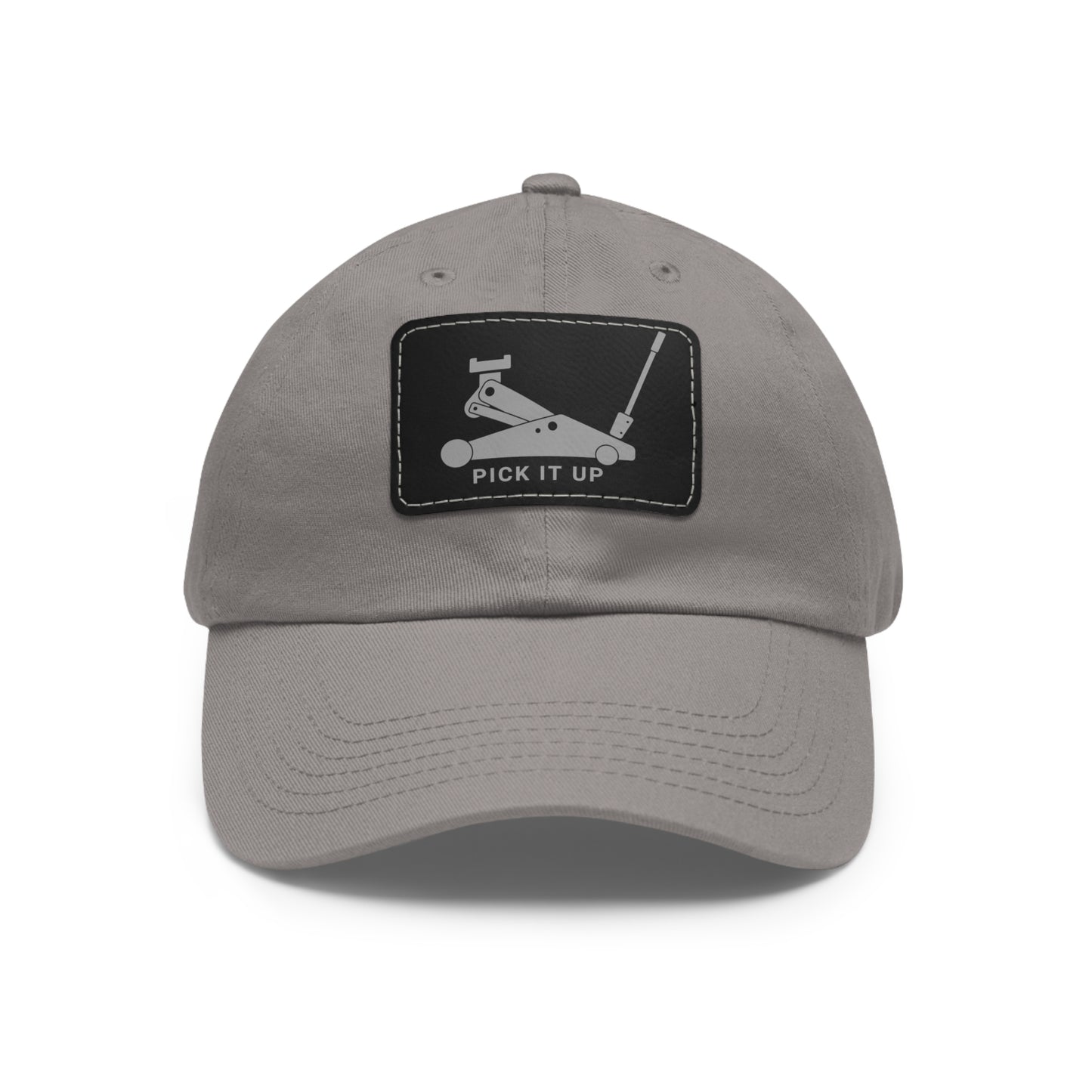 "Pick it up" Dad Hat with Leather Patch
