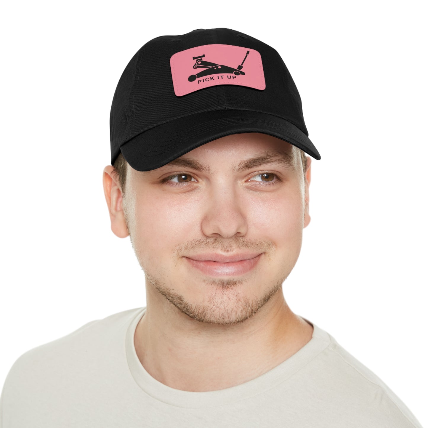 "Pick it up" Dad Hat with Leather Patch