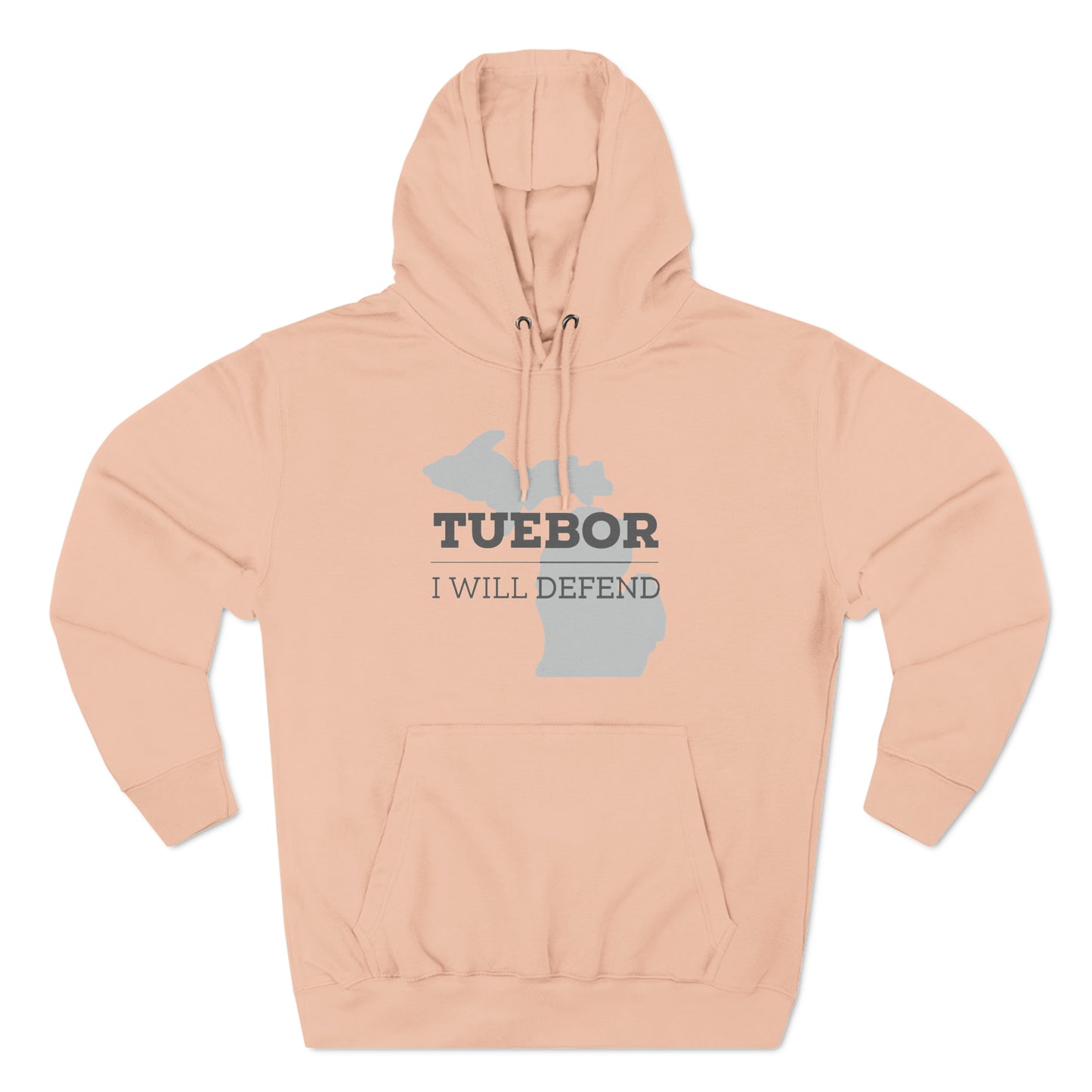 "Tuebor" Premium Pullover Hoodie with Michigan Seal