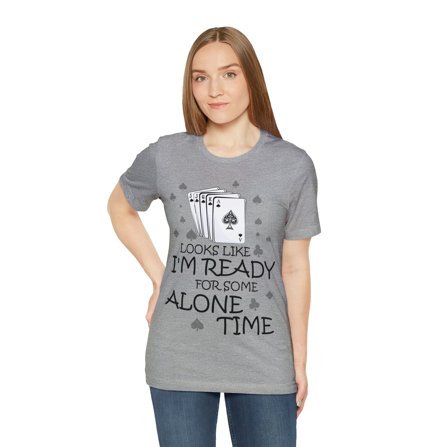"Alone Time" Euchre Short Sleeve Tee