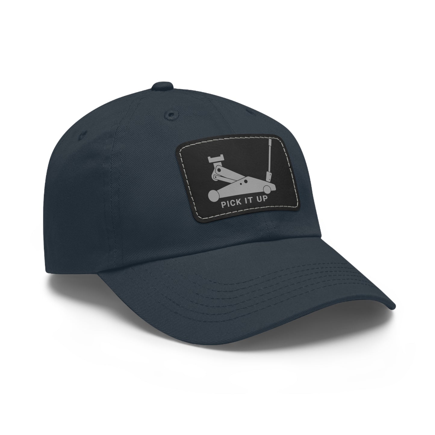"Pick it up" Dad Hat with Leather Patch