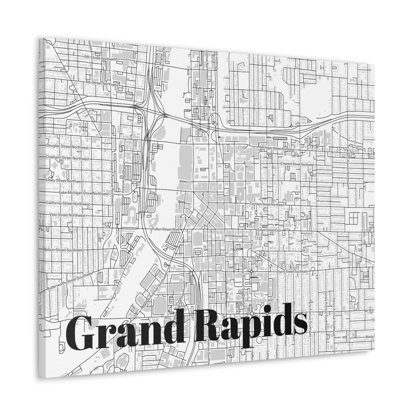 Grand Rapids (Downtown) Canvas