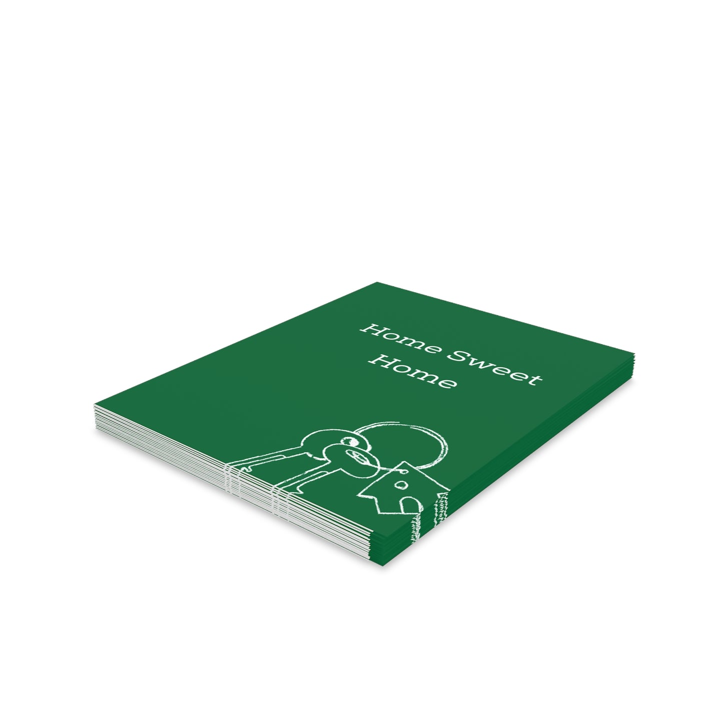 "Home Sweet Home" Green - Cards for Real Estate Agents (8, 16, and 24 pcs)