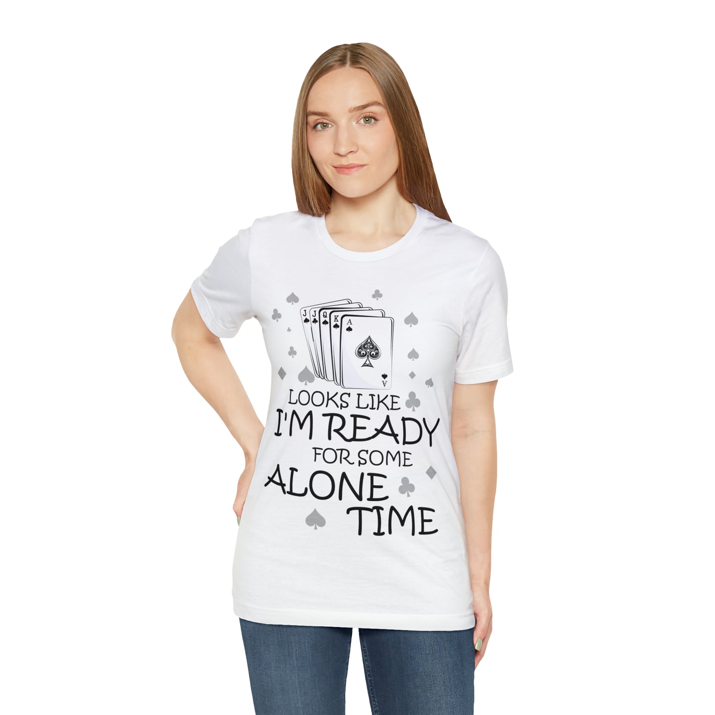 "Alone Time" Euchre Short Sleeve Tee