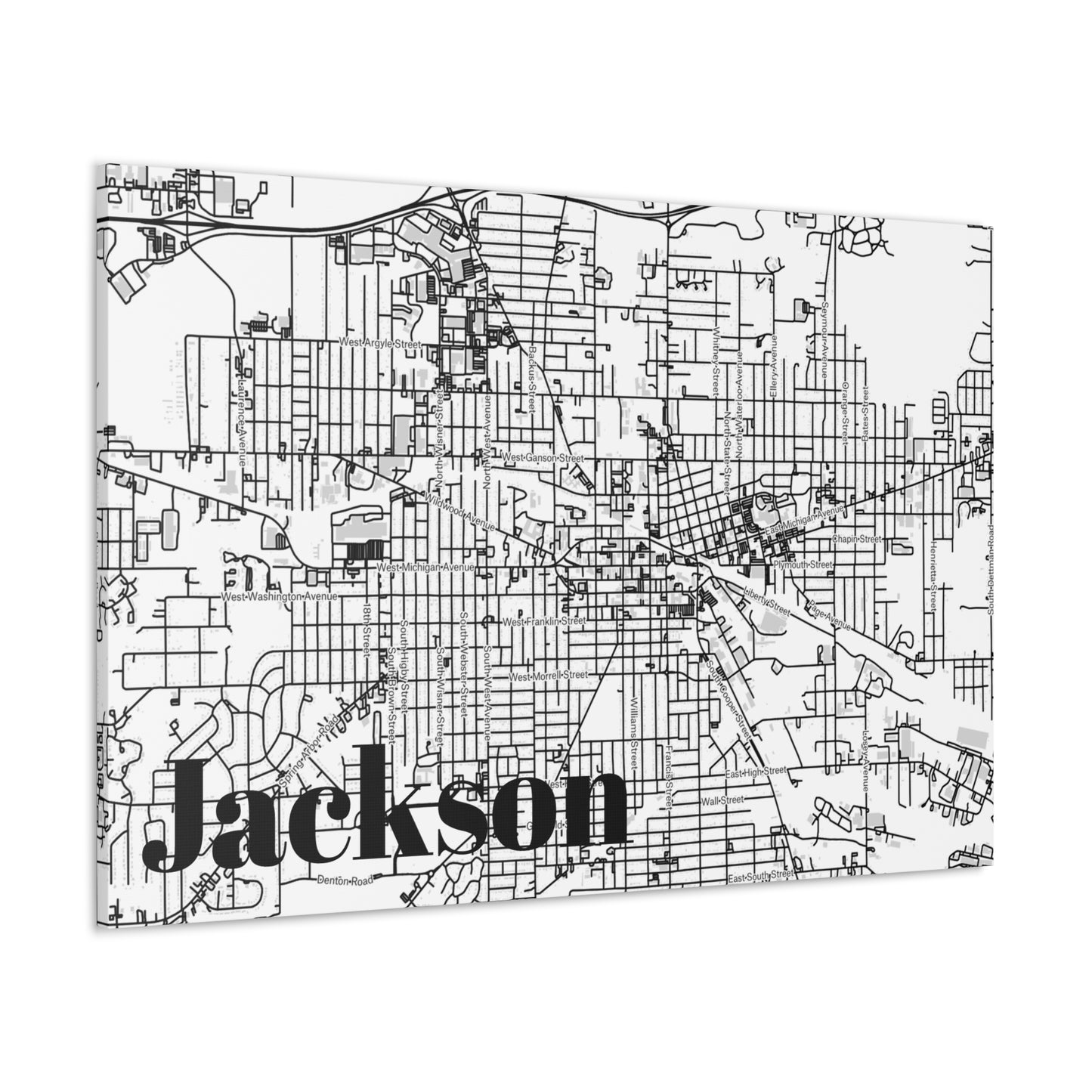 Jackson (City) Canvas