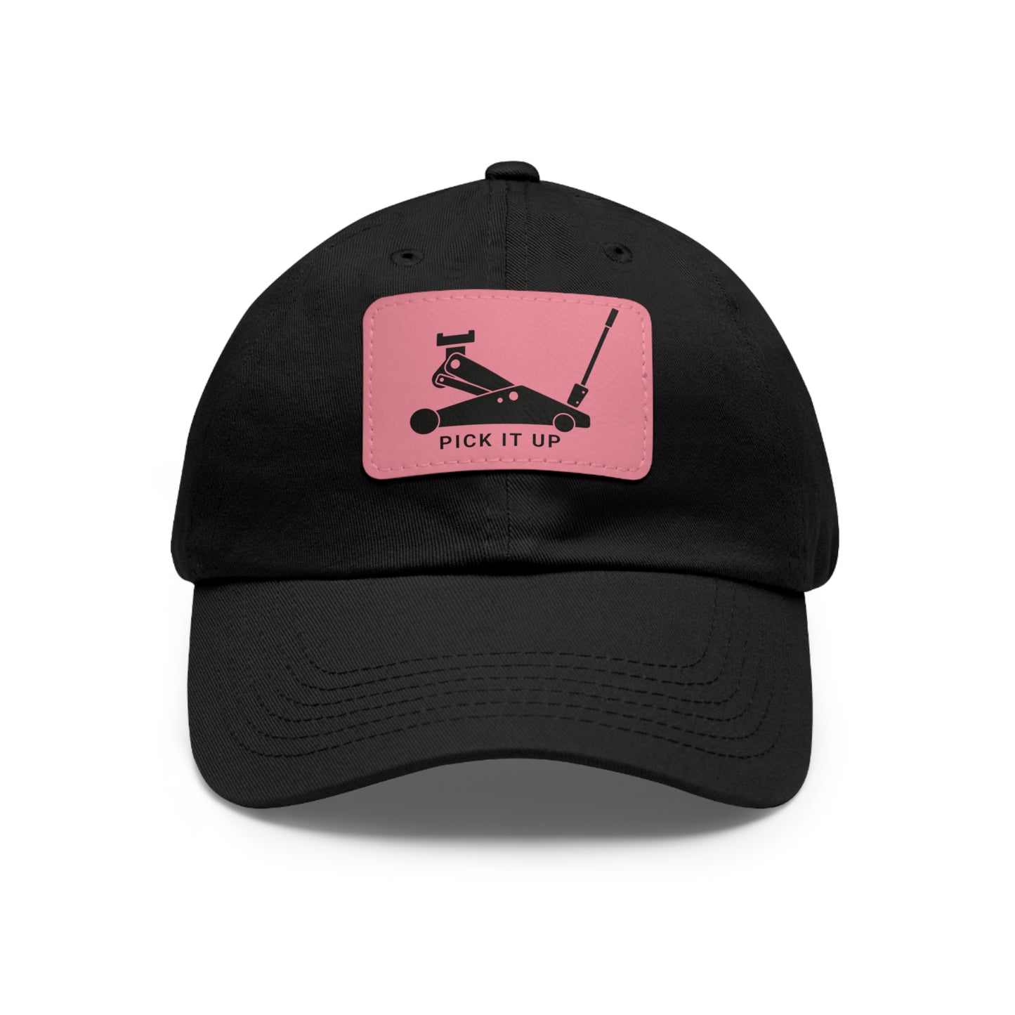 "Pick it up" Dad Hat with Leather Patch