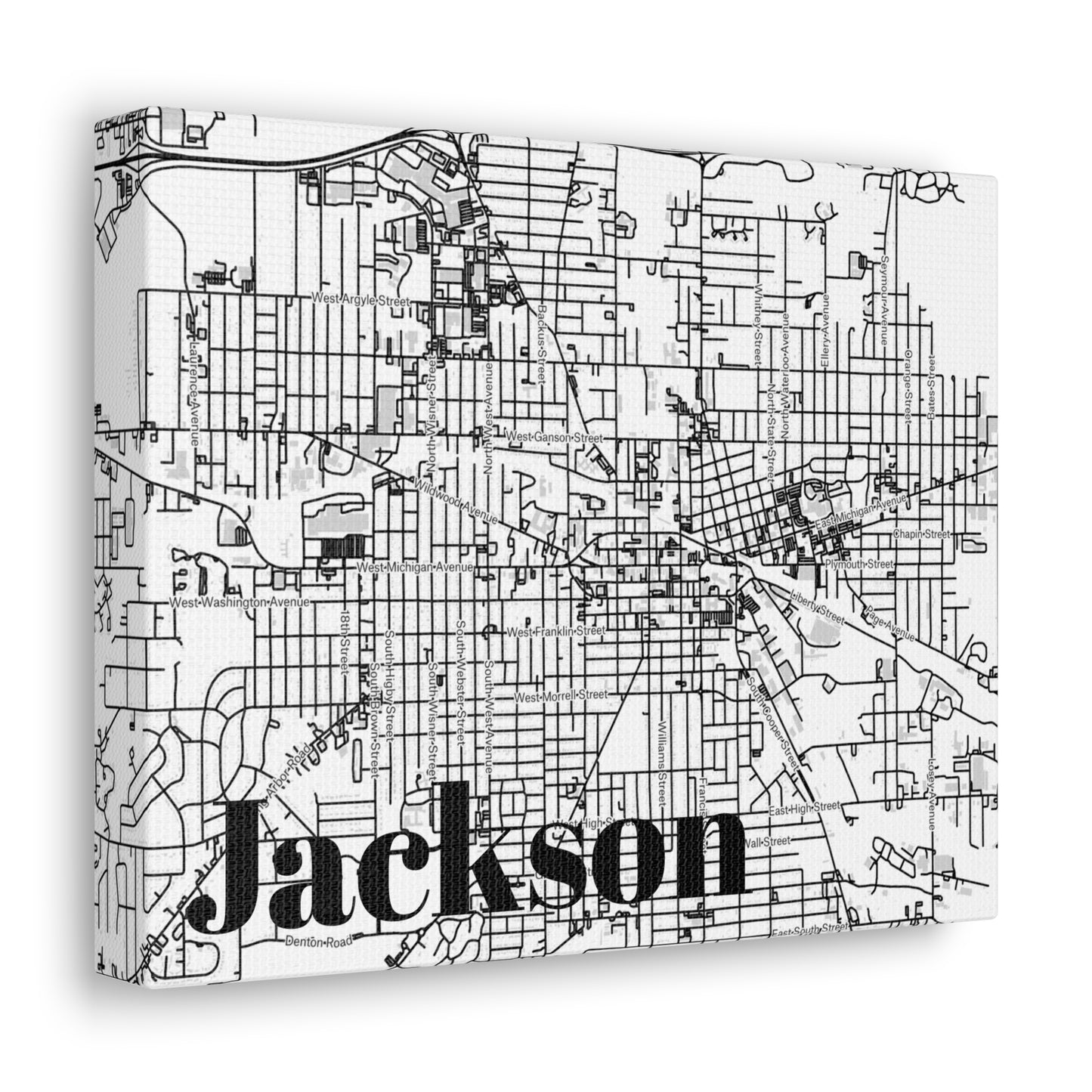 Jackson (City) Canvas