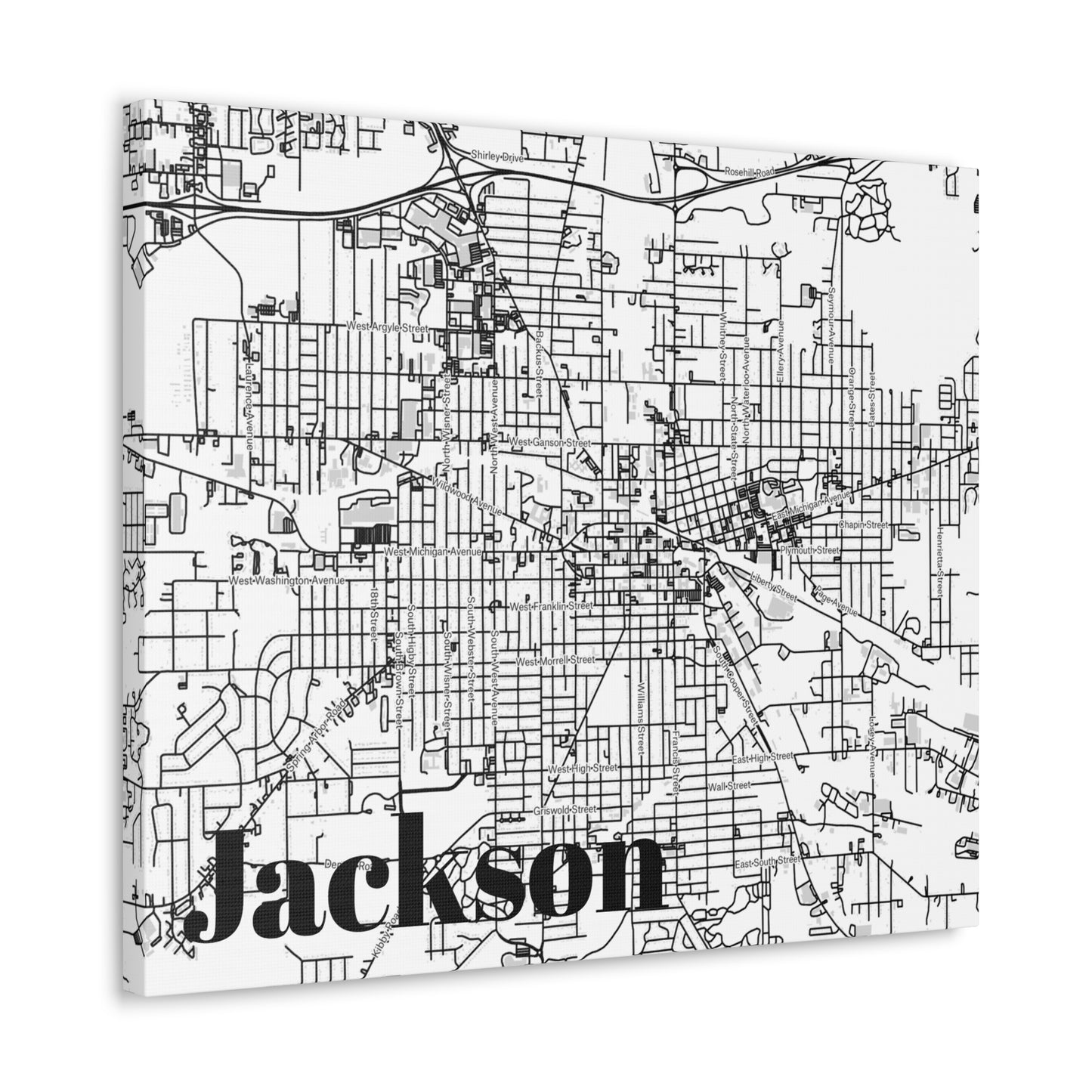 Jackson (City) Canvas