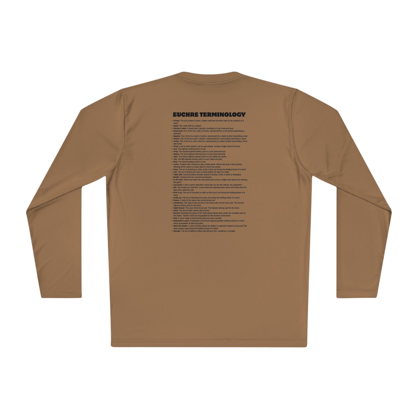 Euchre Terms Long Sleeve Shirt
