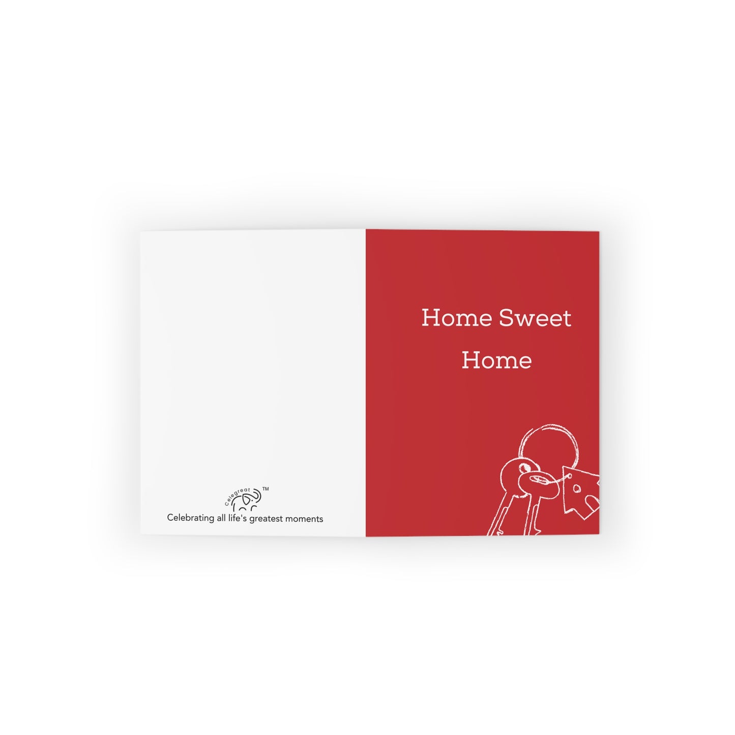 "Home Sweet Home" Red - Cards for Real Estate Agents (8, 16, and 24 pcs)