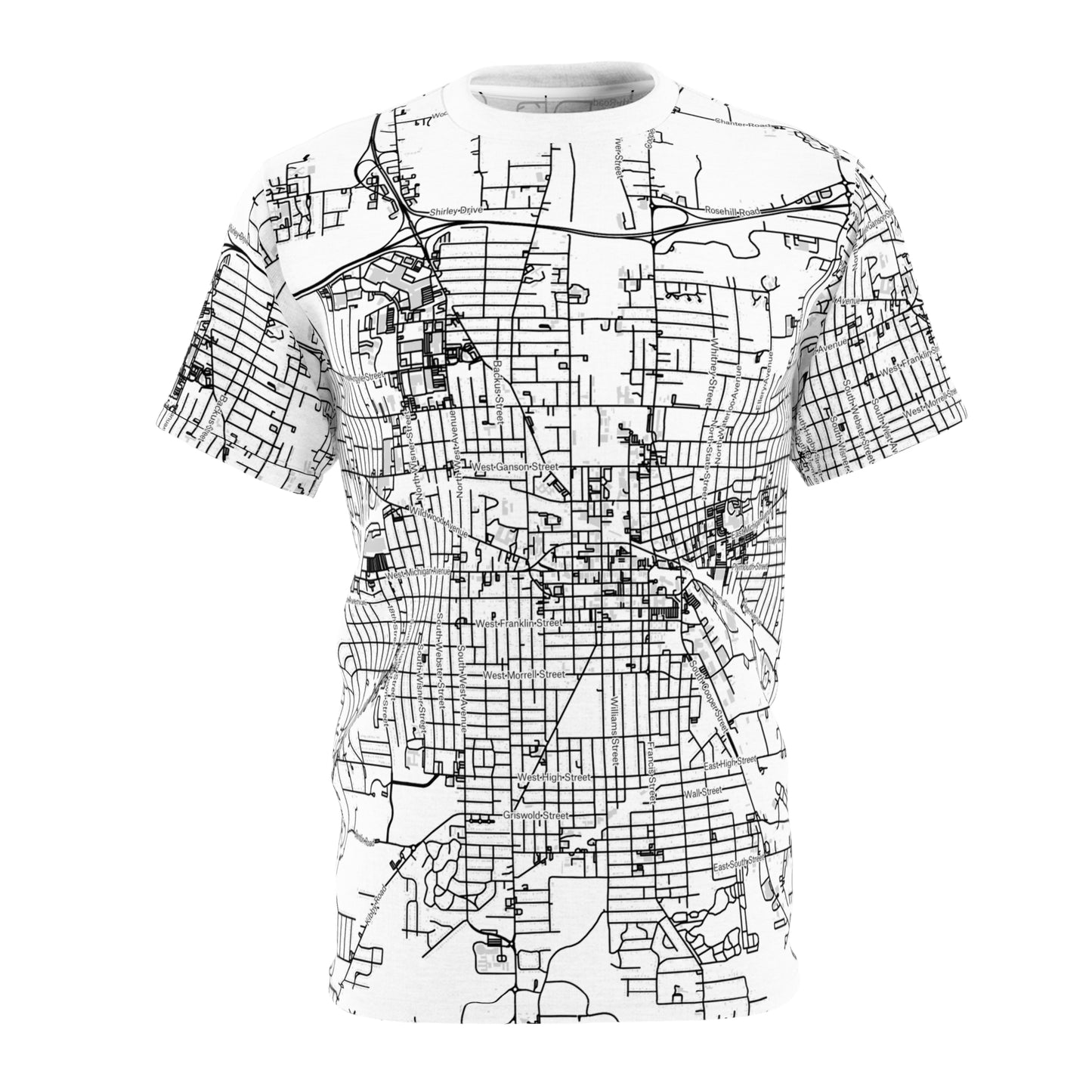 Jackson (City) Map Tee