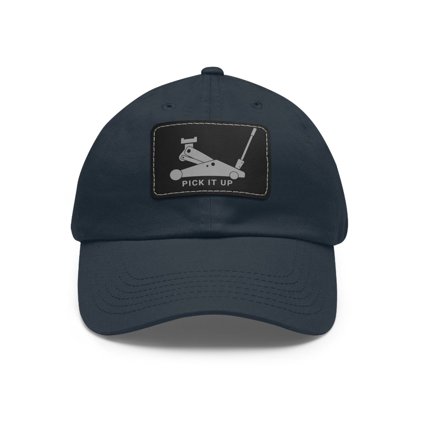 "Pick it up" Dad Hat with Leather Patch