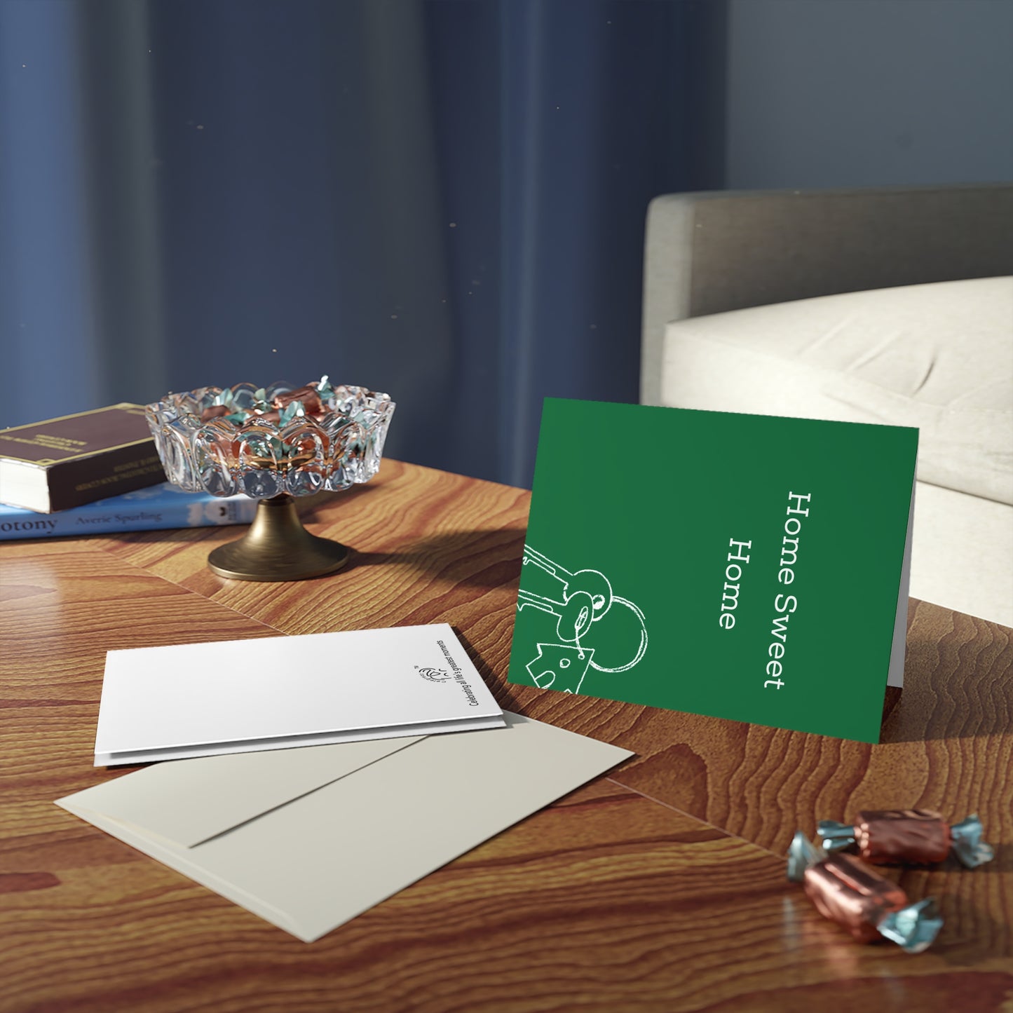 "Home Sweet Home" Green - Cards for Real Estate Agents (8, 16, and 24 pcs)