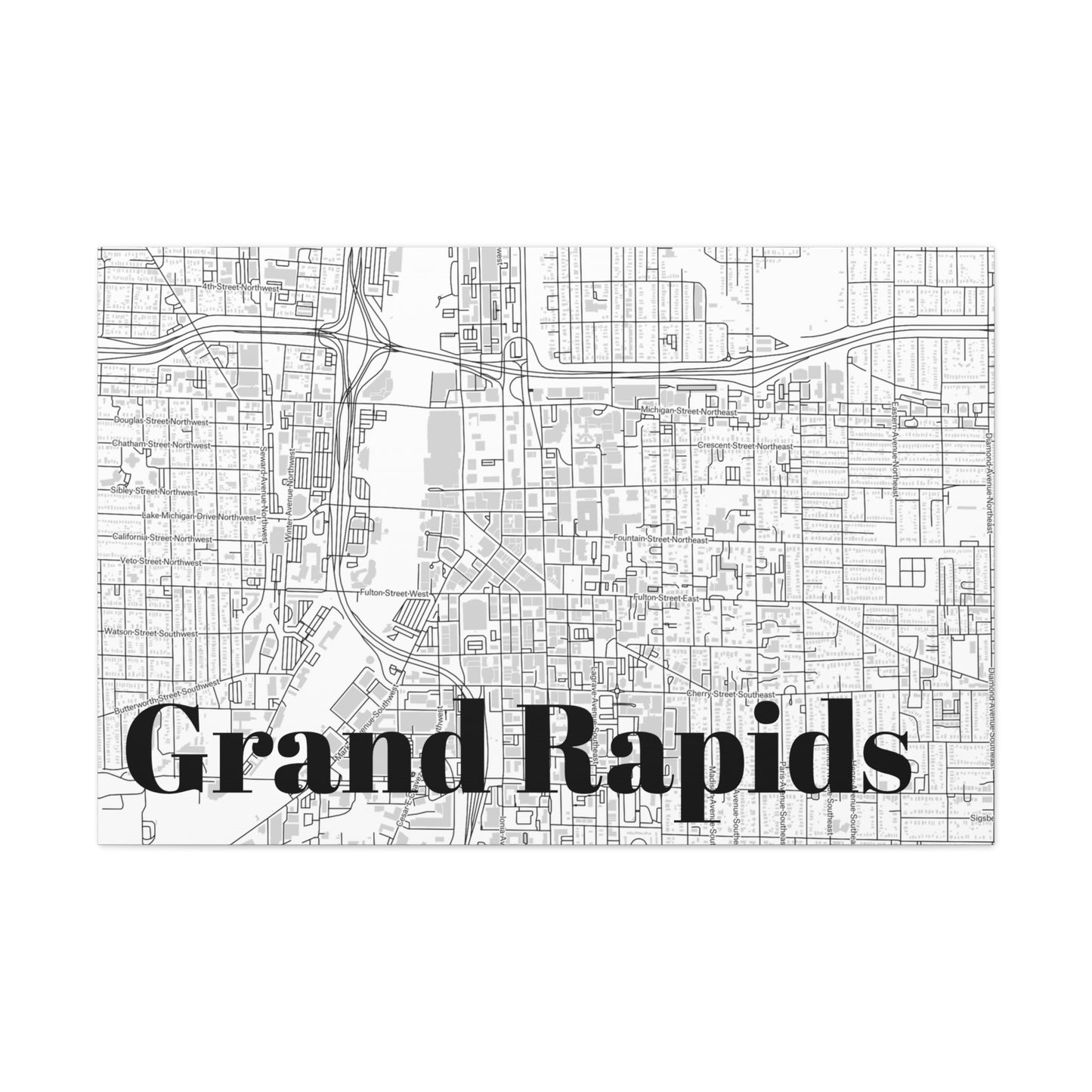 Grand Rapids (Downtown) Canvas
