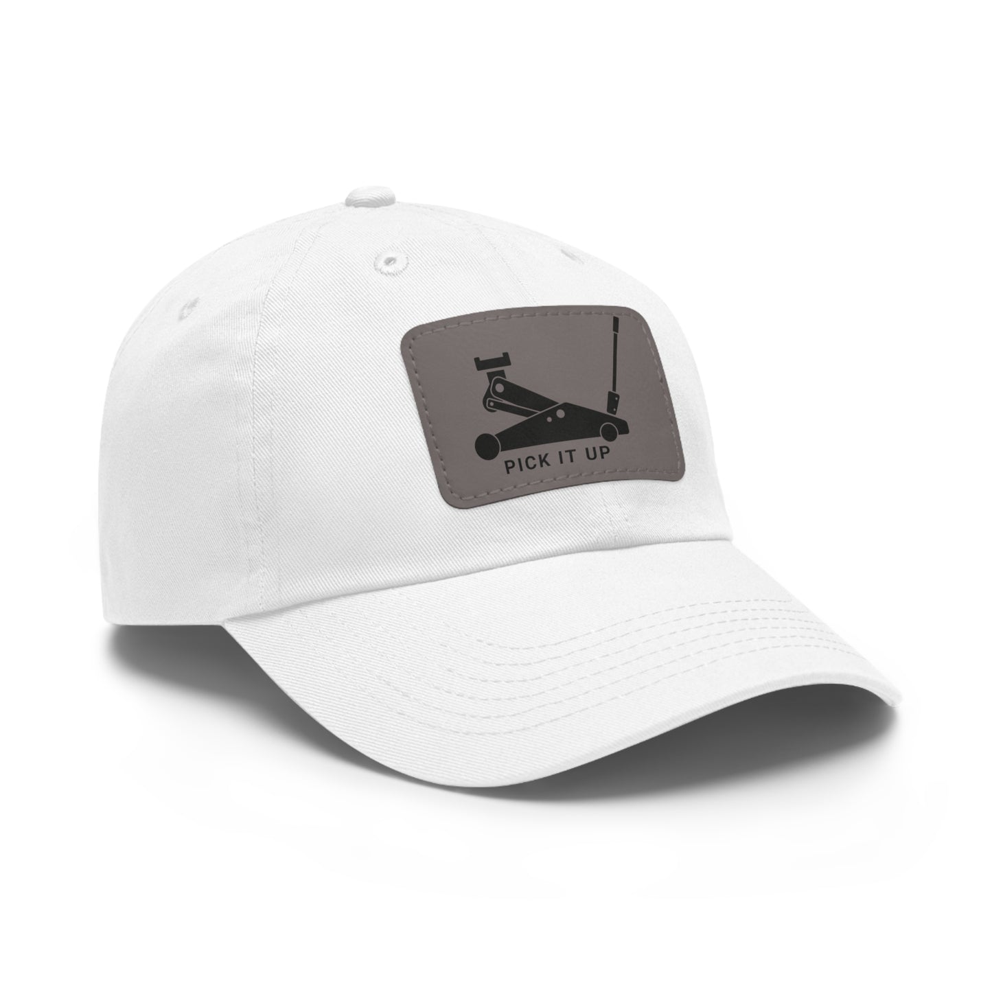 "Pick it up" Dad Hat with Leather Patch