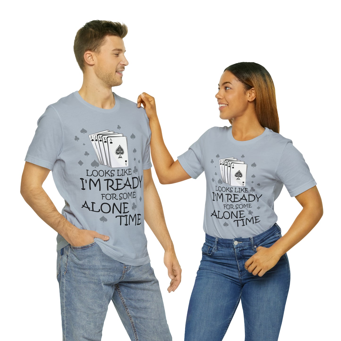 "Alone Time" Euchre Short Sleeve Tee