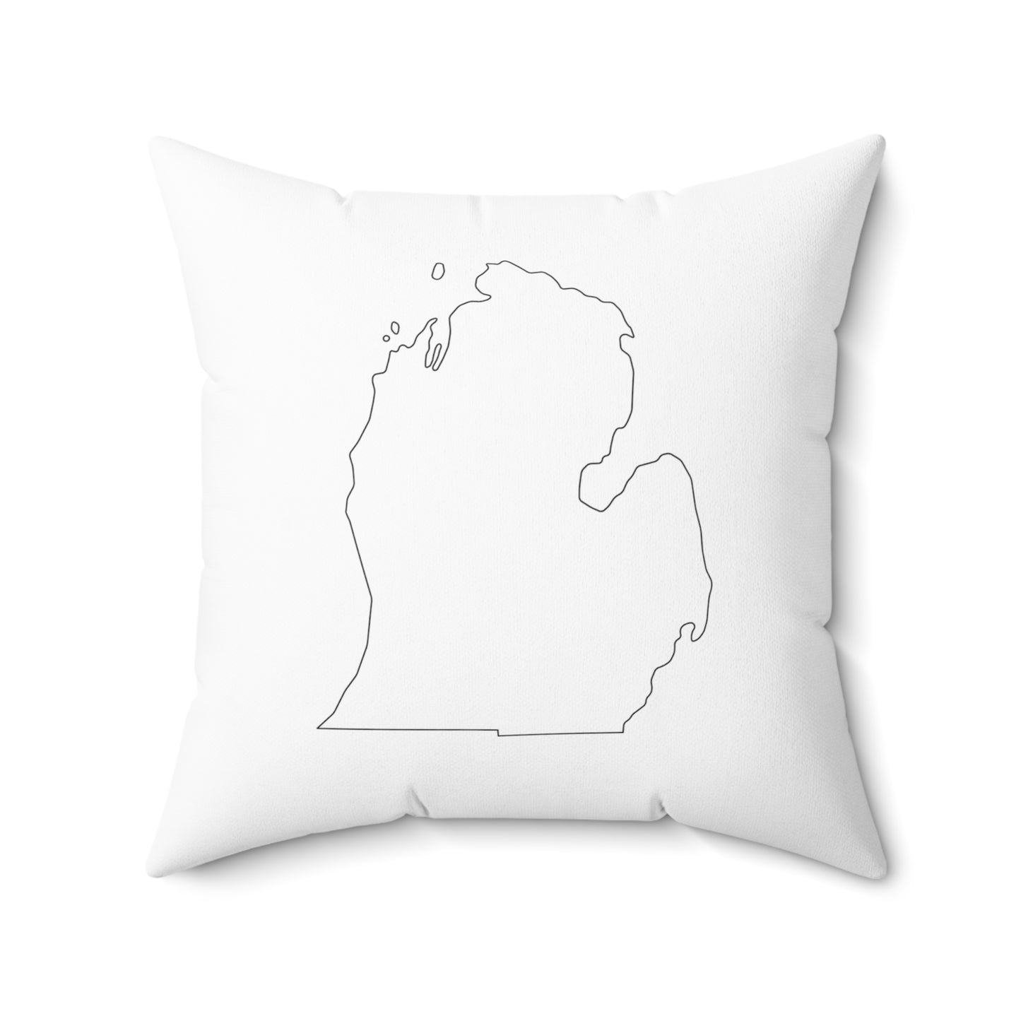 Two-sided Michigan Peninsulas Square Pillow
