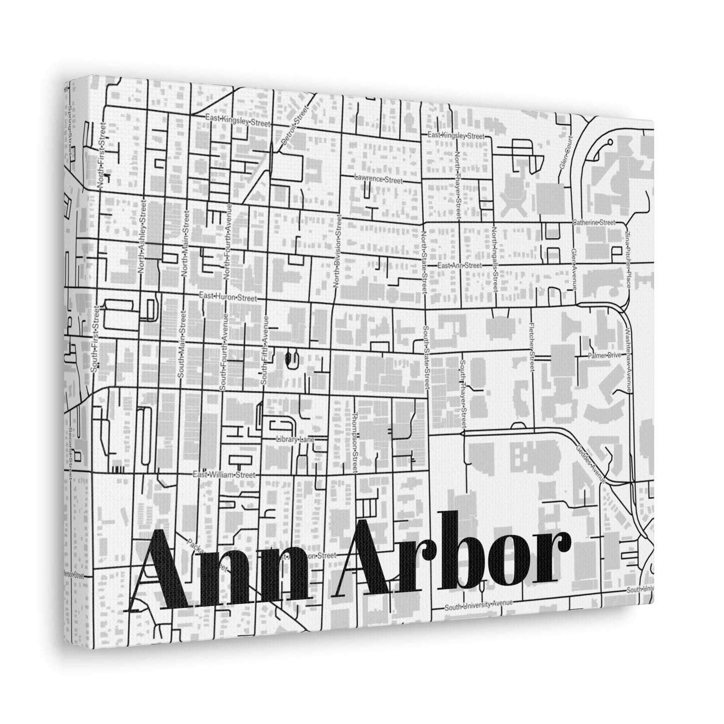 Ann Arbor (Downtown) Canvas