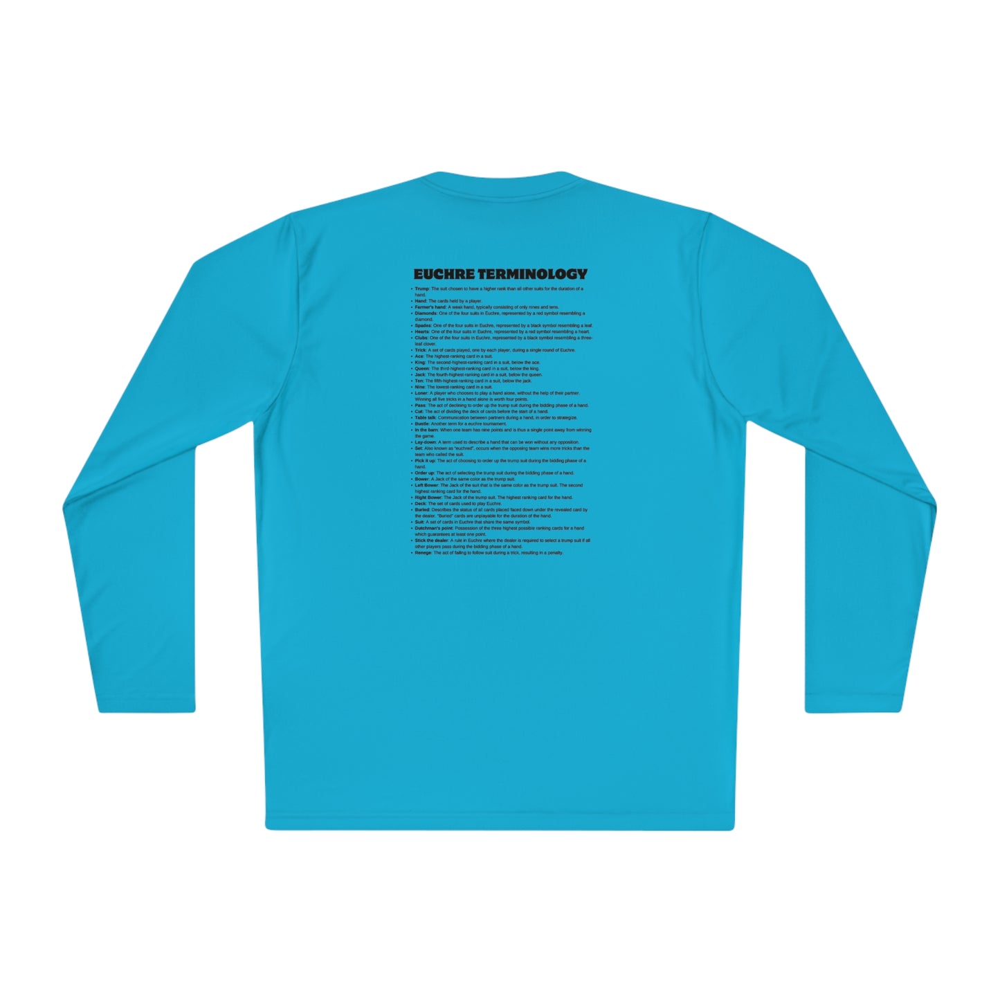 Euchre Terms Long Sleeve Shirt