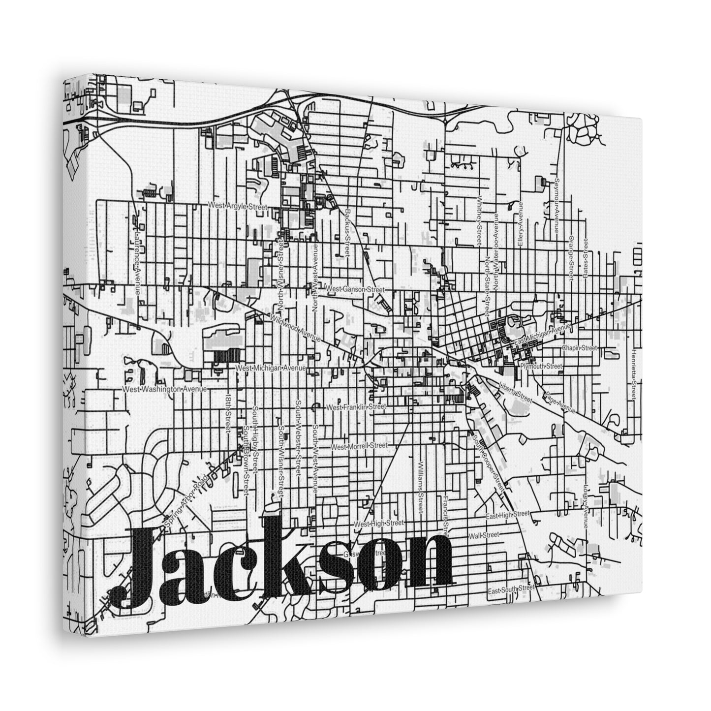 Jackson (City) Canvas