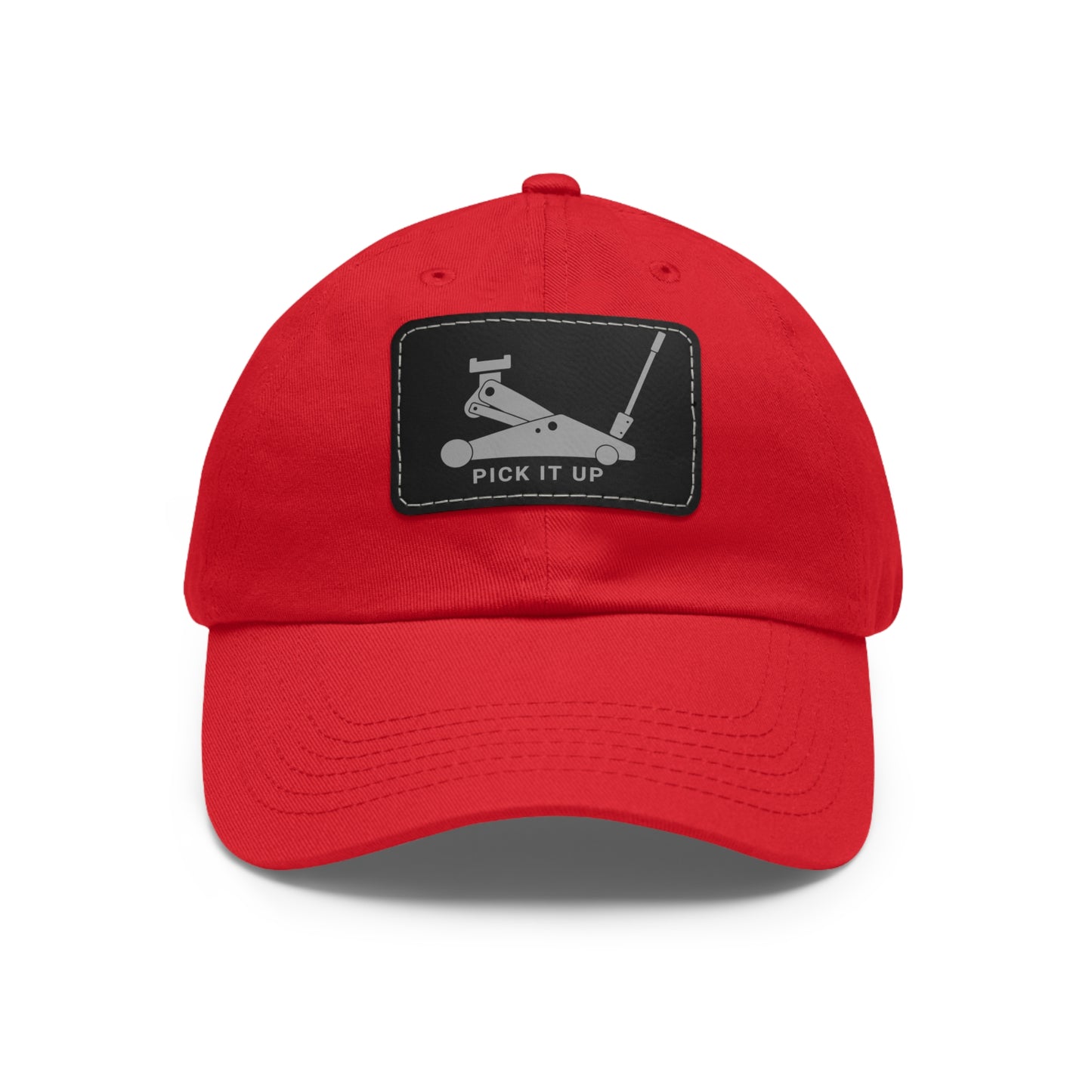 "Pick it up" Dad Hat with Leather Patch