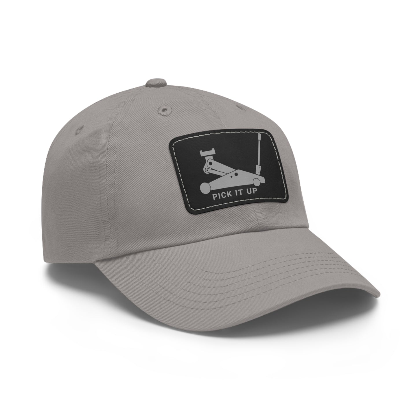 "Pick it up" Dad Hat with Leather Patch