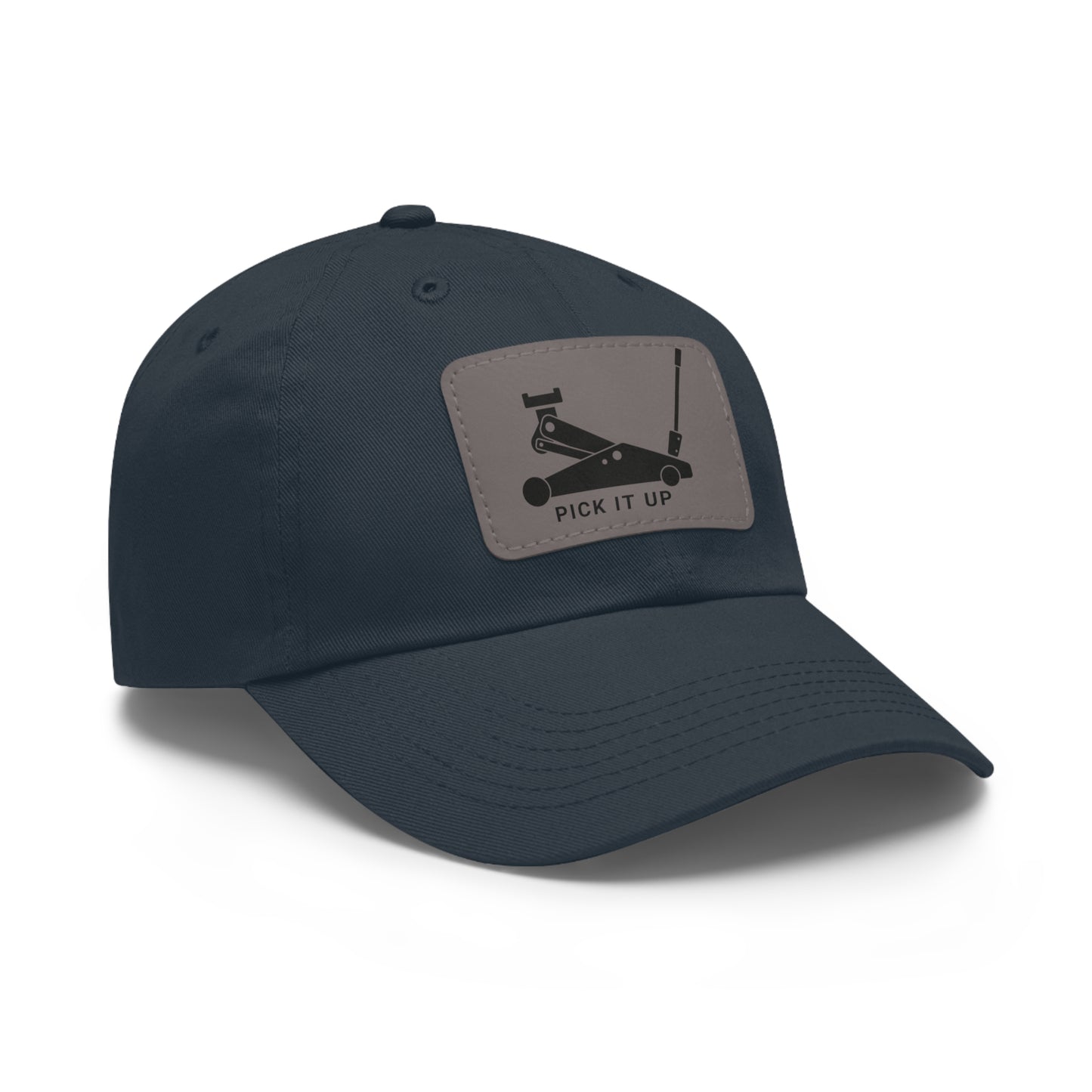 "Pick it up" Dad Hat with Leather Patch