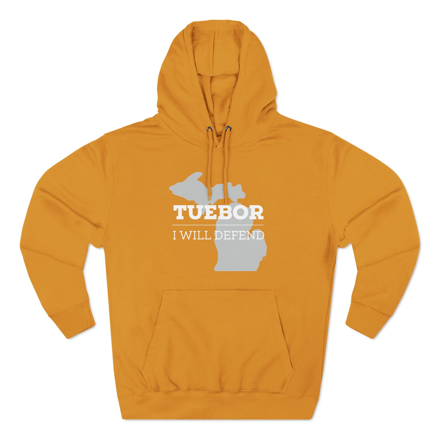 "Tuebor" Premium Pullover Hoodie with Michigan Seal
