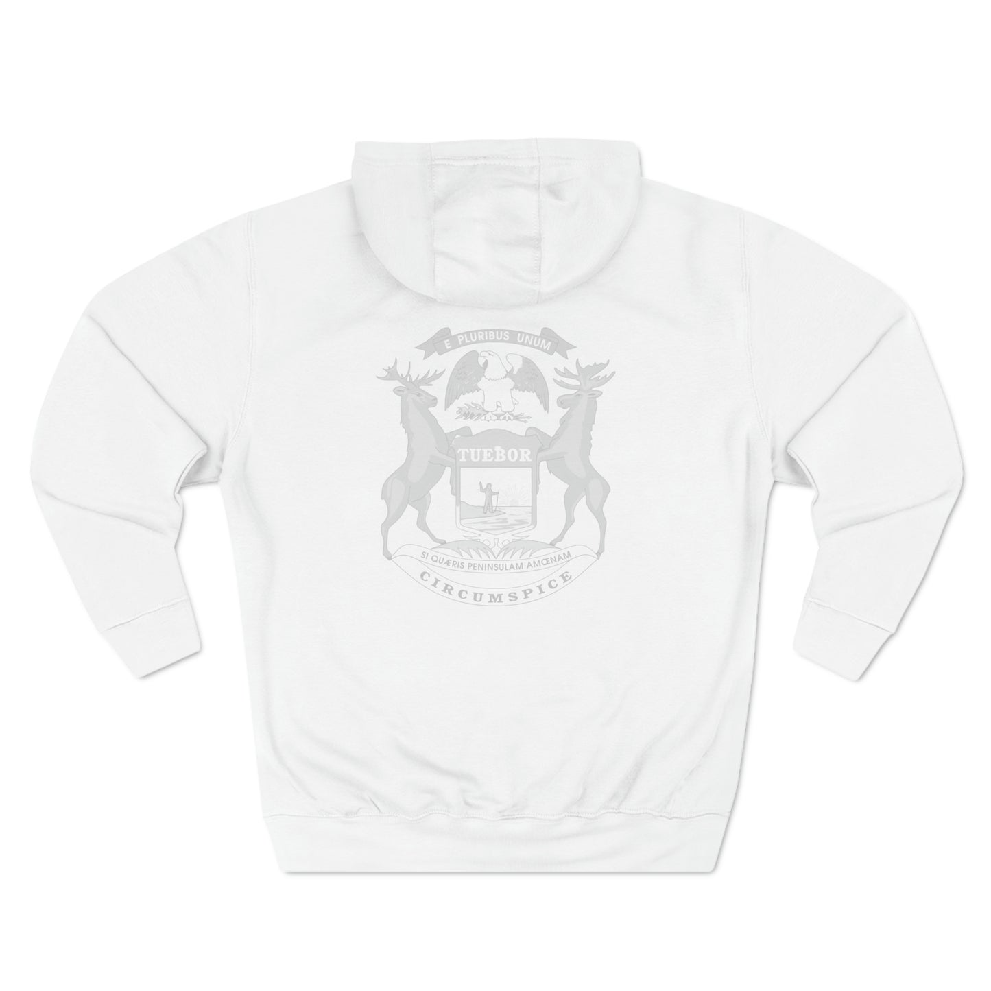 "Tuebor" Premium Pullover Hoodie with Michigan Seal