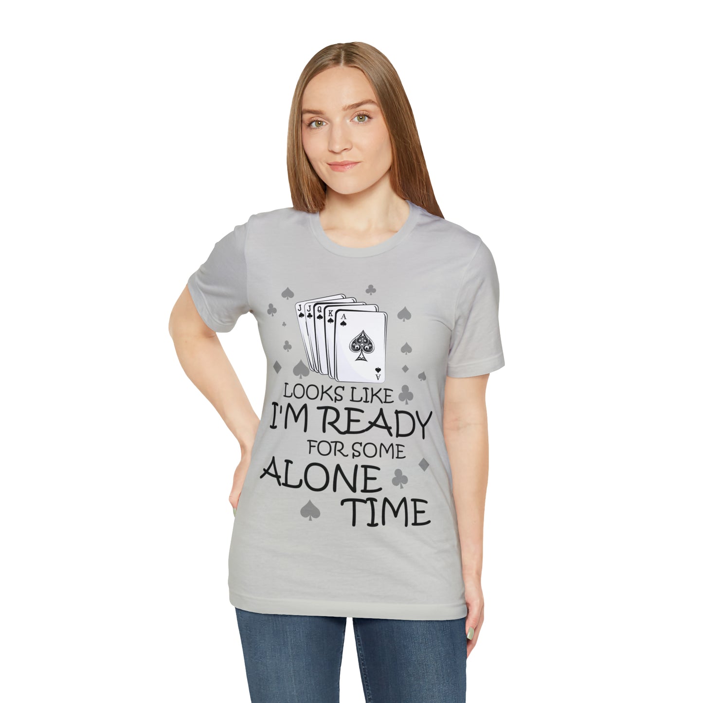 "Alone Time" Euchre Short Sleeve Tee