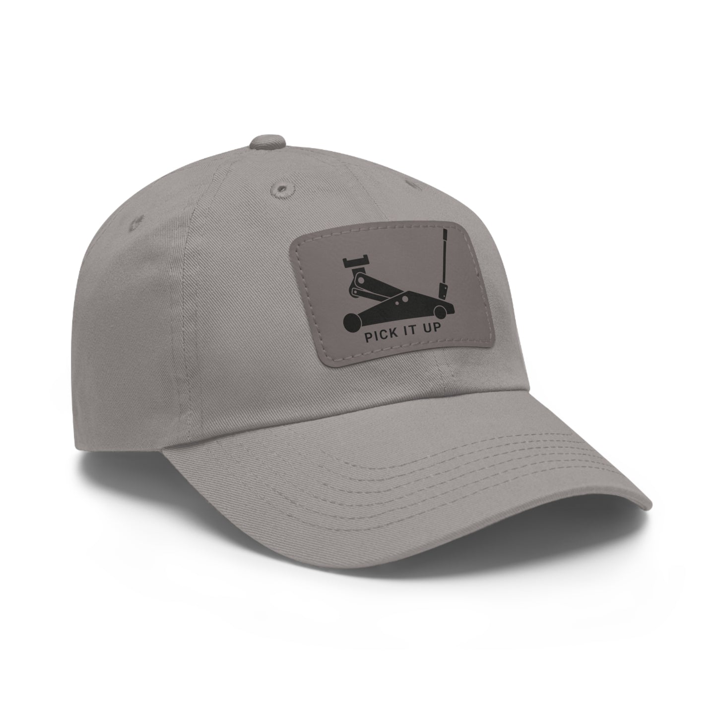 "Pick it up" Dad Hat with Leather Patch