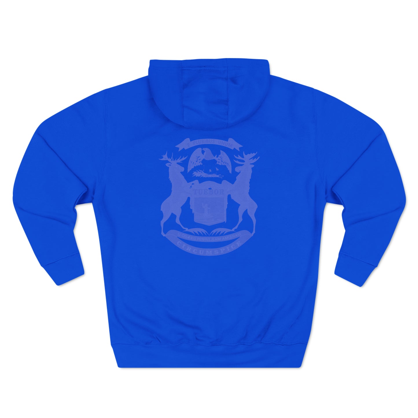 "Tuebor" Premium Pullover Hoodie with Michigan Seal