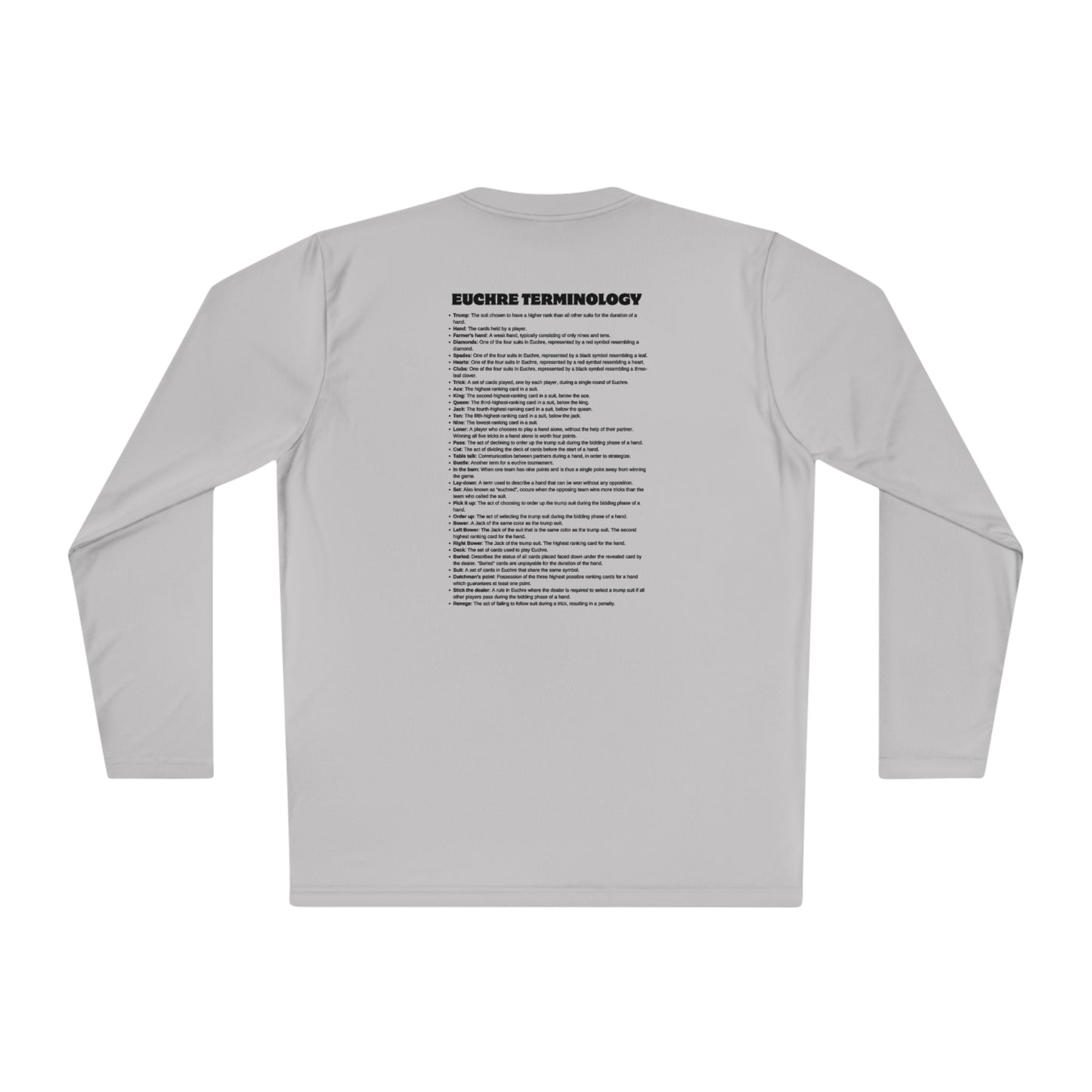 Euchre Terms Long Sleeve Shirt
